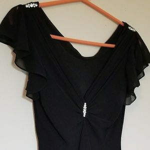 Formal little black dress